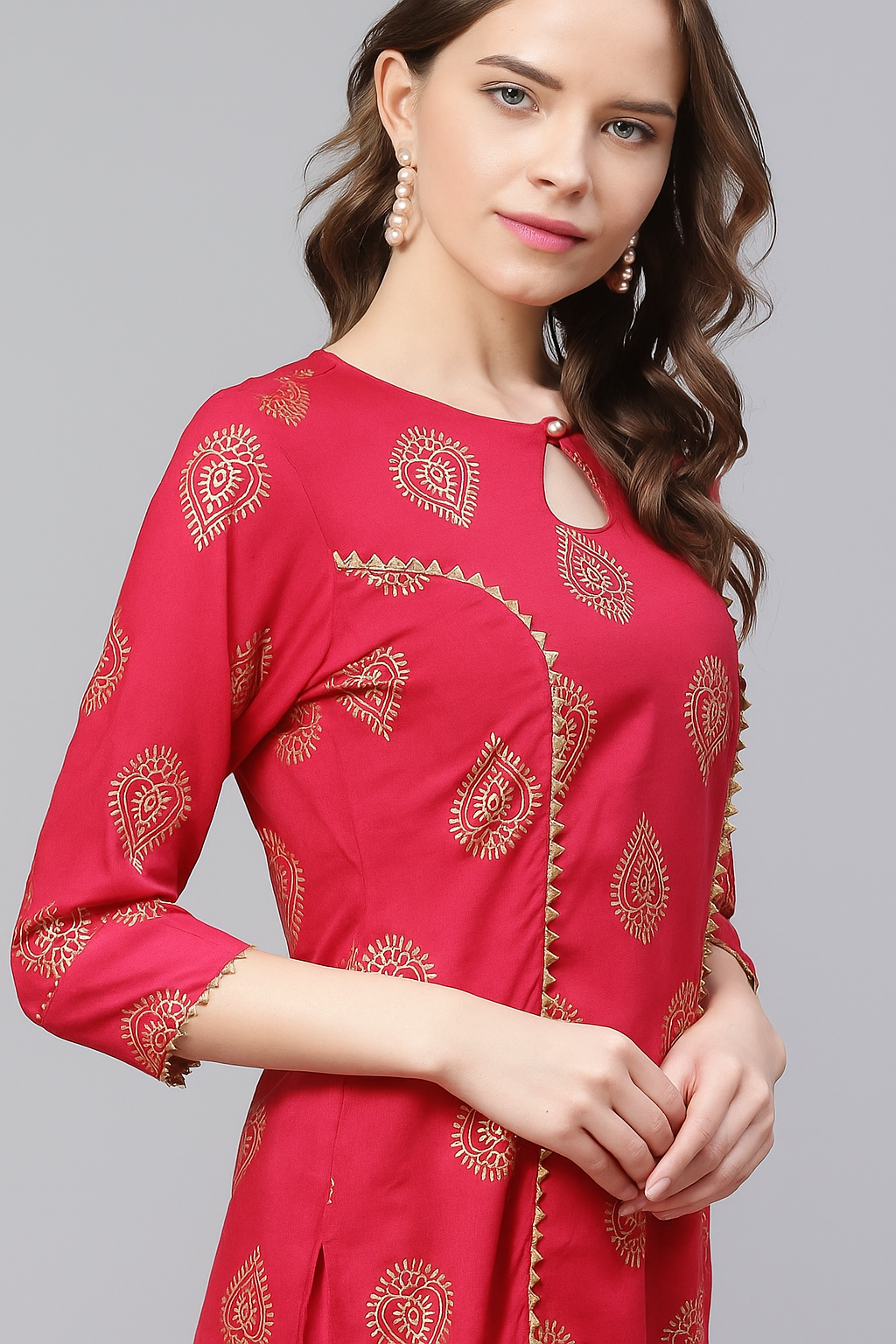 Women Viscose Rayon Kurta Pant Set