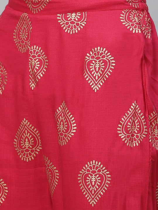 Women Viscose Rayon Kurta Pant Set